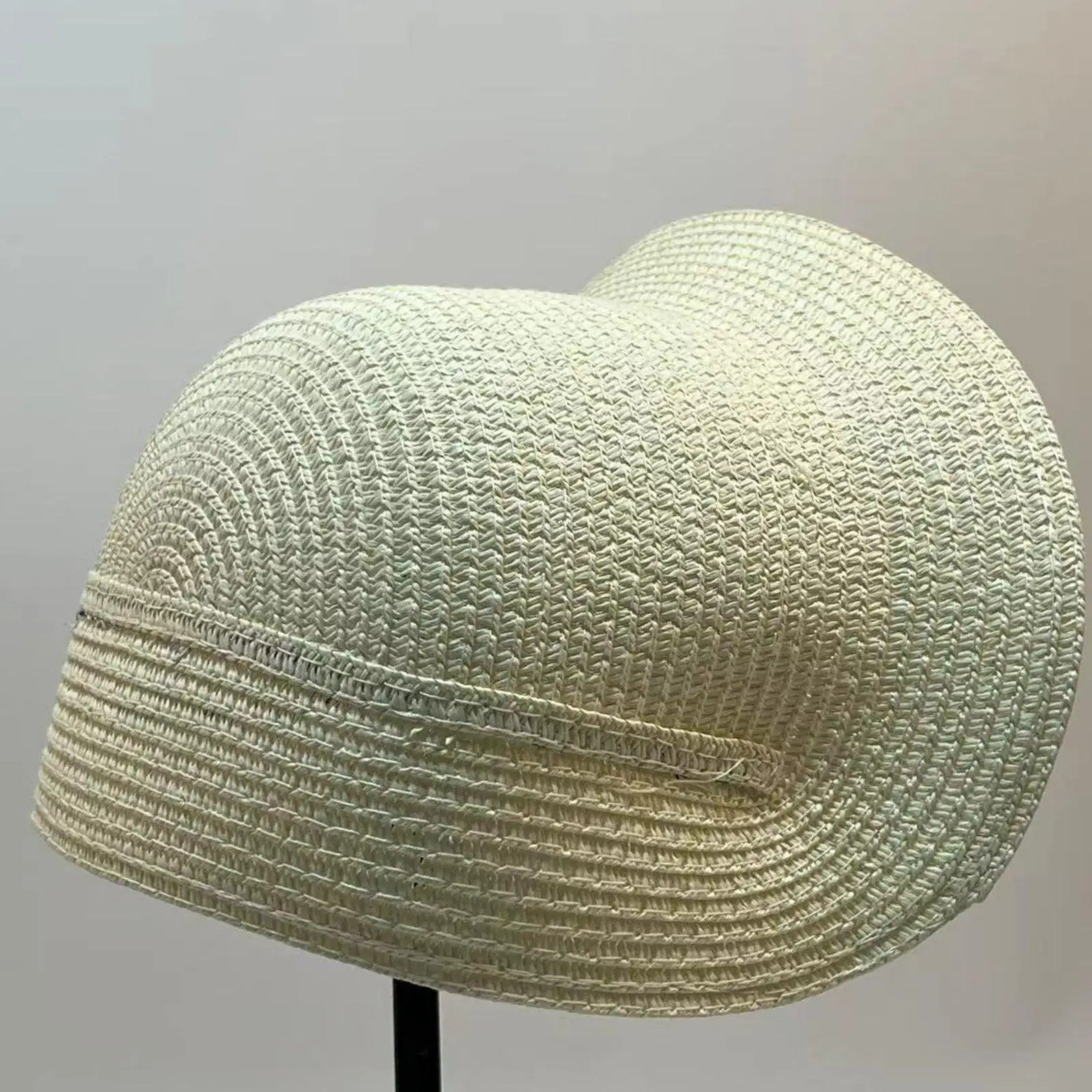 Half Hat Base Handmade Bonnet Base Lightweight DIY Woven Hat Blank for Crafters, Tea Parties, Events, Weddings