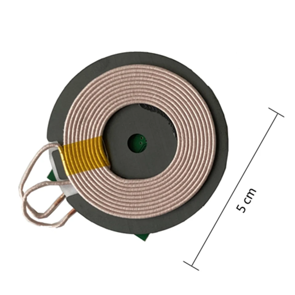 Carregador sem fio Micro USB Tipo-C, Módulo Transmissor, Placa de Circuito da Bobina PCB, QC, PD, QI Padrão, Carregamento Rápido para iPhone, 15W