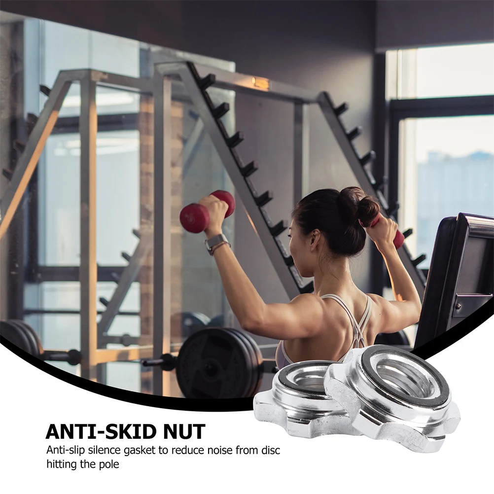 

4pcs Security Dumbbell Buckle for Barbell Screw Clamp Gym Home Fitness Collar Weightlifting Workouts