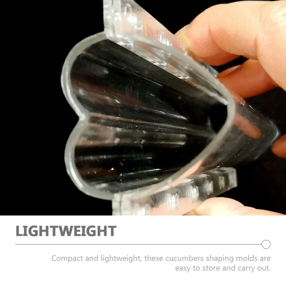 

4 шт., прозрачные формы для выращивания огурцов, устойчивые аксессуары для формирования фруктов для любителей садоводства, компактный, легкий вес
