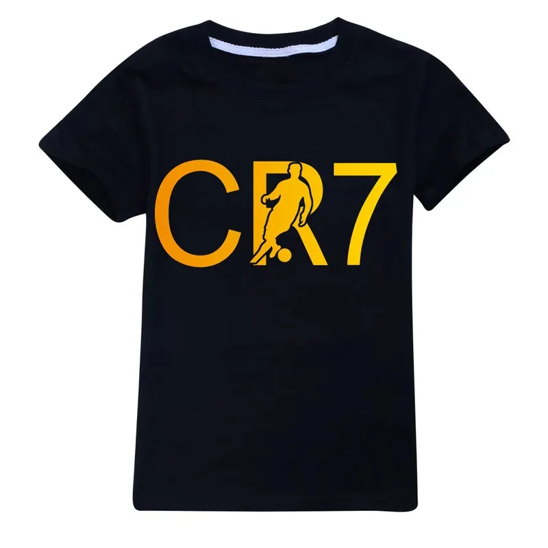 lHalloween Cosplayl CR7 Series Clothes Kids Autumn Hooded Boys Summer T-shirt Girls Tracksuit Sportswear Hoodies and Pant Set  C view 5