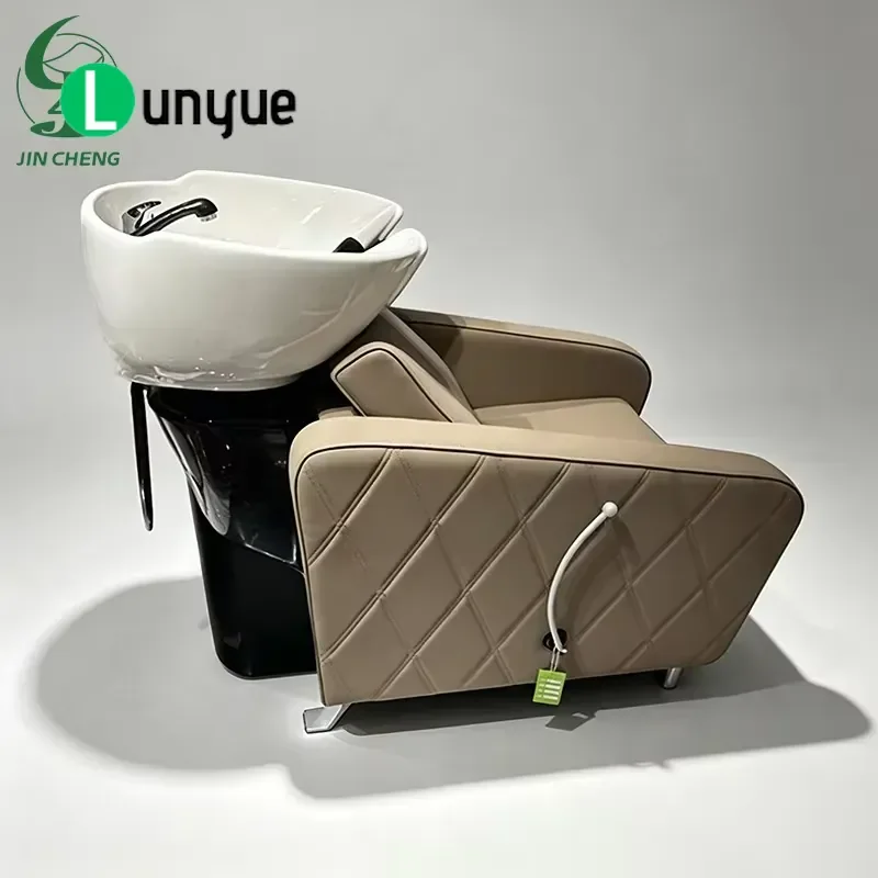Modern Shampoo Chair and Bed Furniture Wholesale Cheap Design Hair Washing Station for Beauty Spa Barber Shop