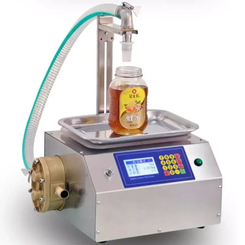 CSY-L15 Flow Weighing Automatic Dispensing Filling Machine Viscous Liquid Filler For Honey Edible Oil Glue 110/220V - view 3