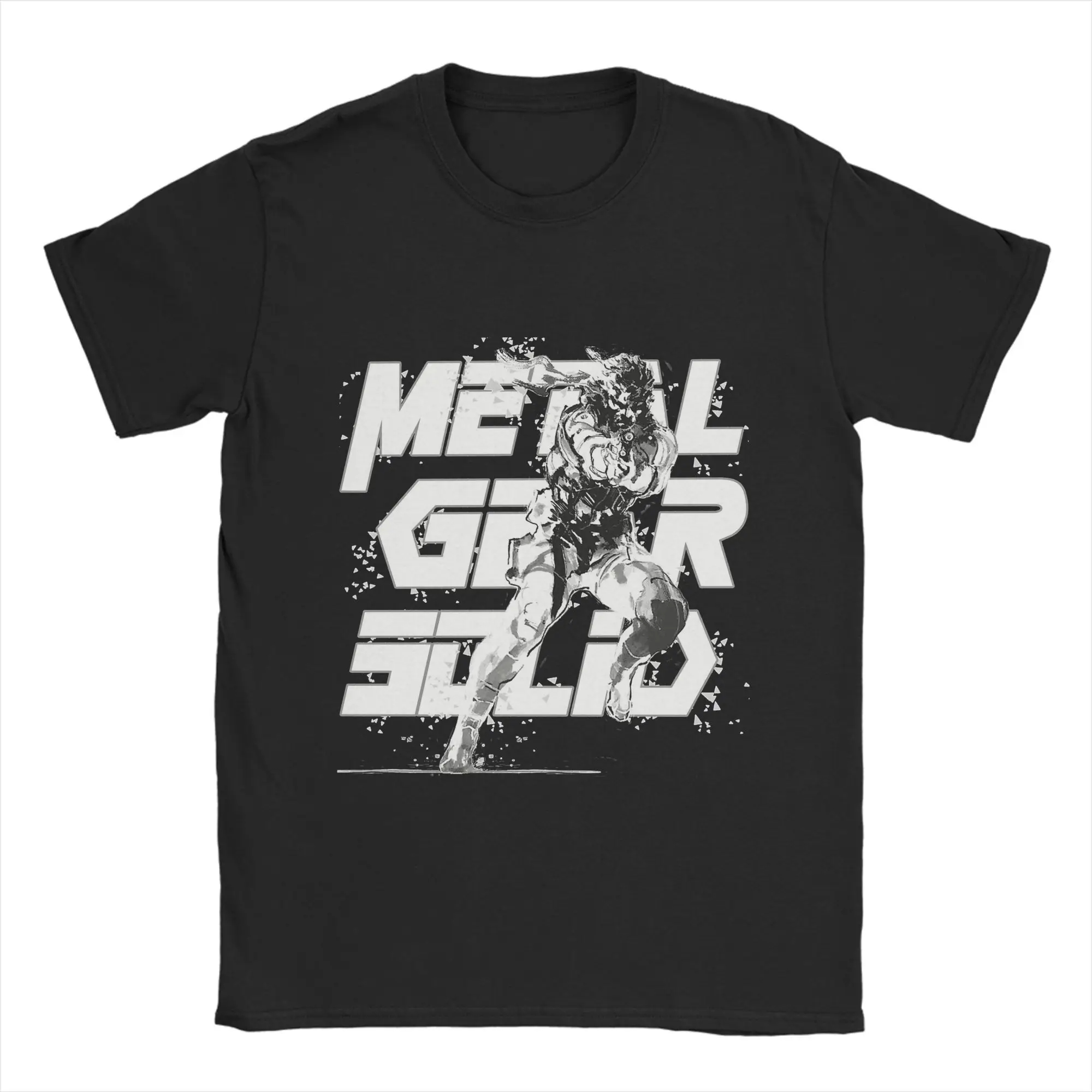 

Men T-Shirt Metal Gear Solid Vintage Pure Cotton Tees Short Sleeve T Shirt Round Neck Clothing Adult