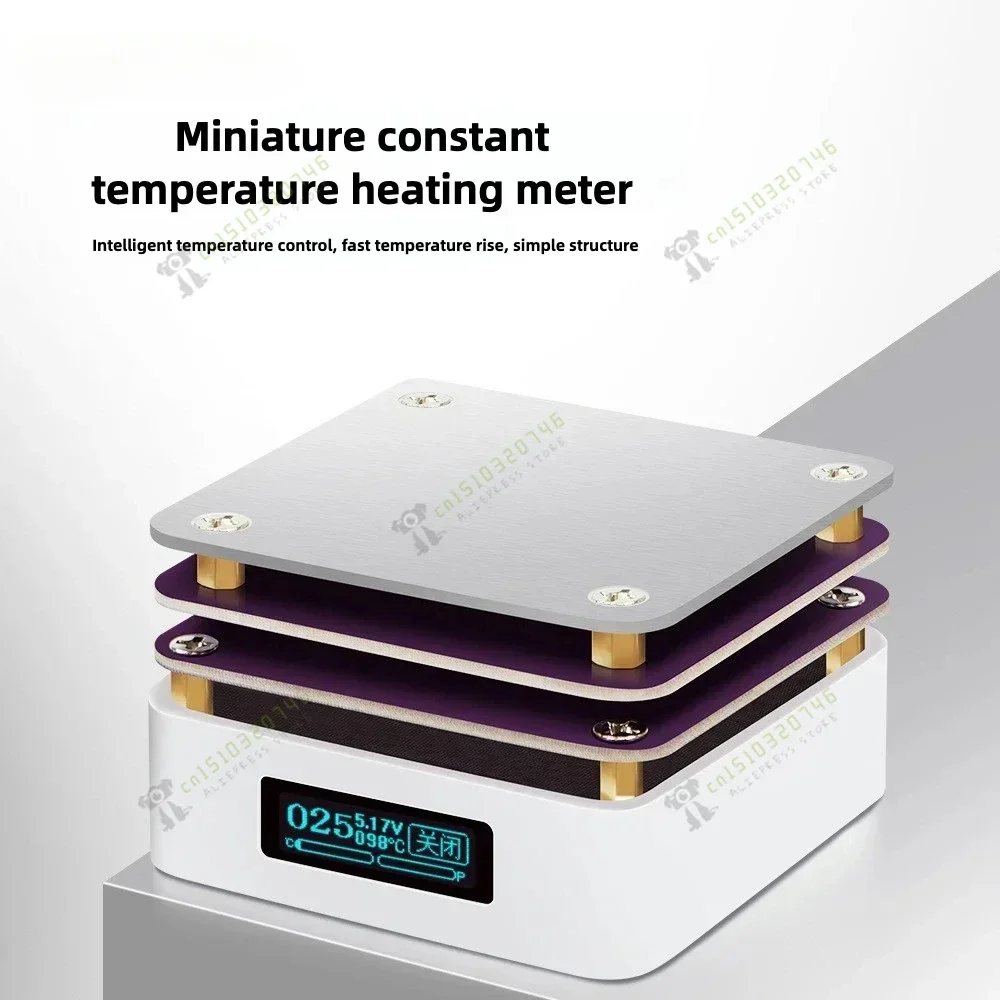 PD 65W Mini Thermostat Heating Plate Preheater Led Light Display, Reflow Soldering Table, Welding Heating Table