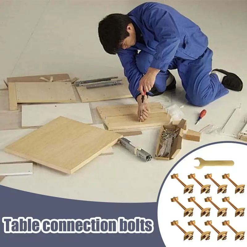 

Стойковые крепежи M8x100 мм, соединительный соединитель мясного блока, 12x аппаратных гаек, болтов, ассортимент металлических соединительных фитингов для мясника