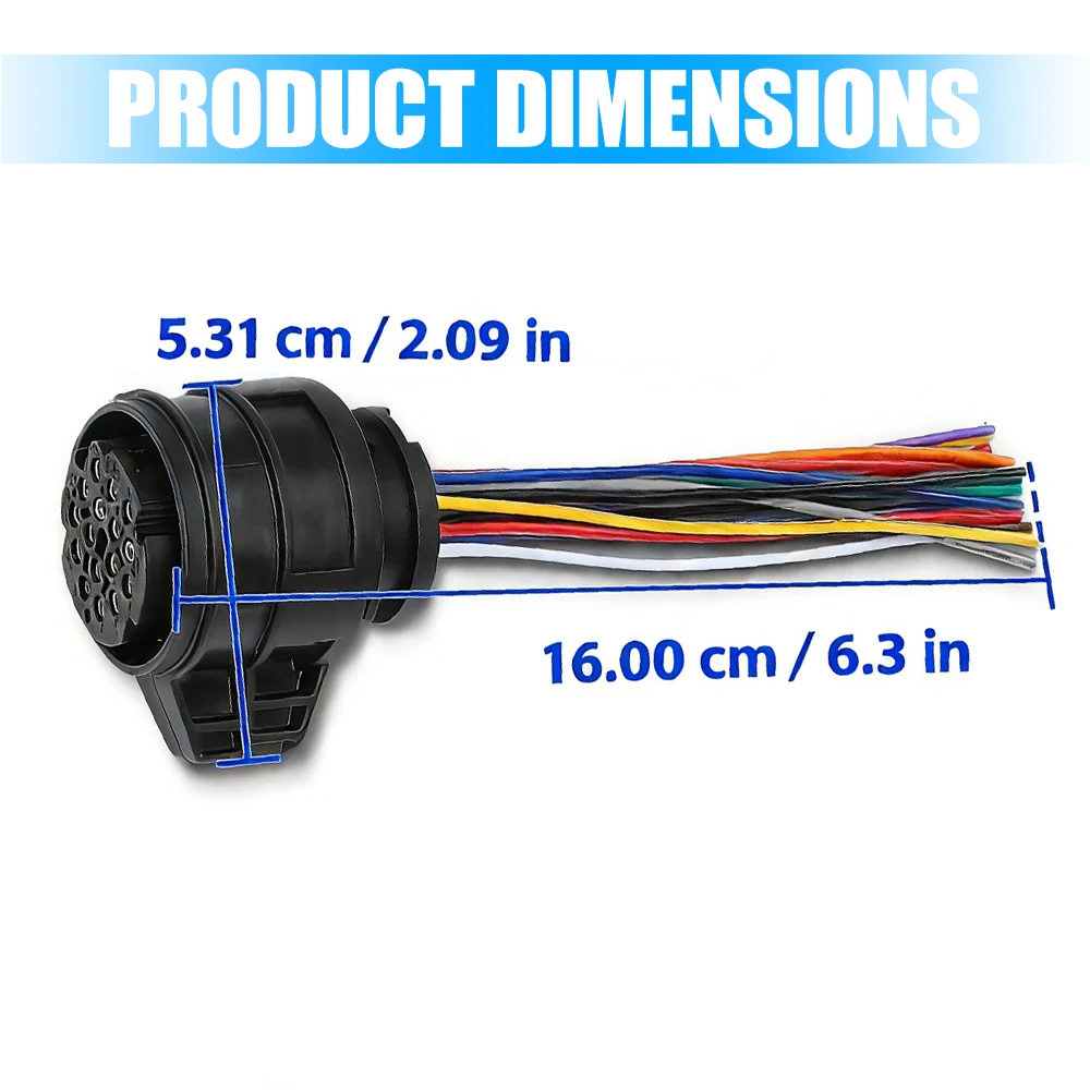 For Audi A4 S4 A5 A6 A7 A8 Q3 Q5 R8 RS6 Volkswagen Passat Phaeton Transporter Transmission Connector Plug 3D0973993