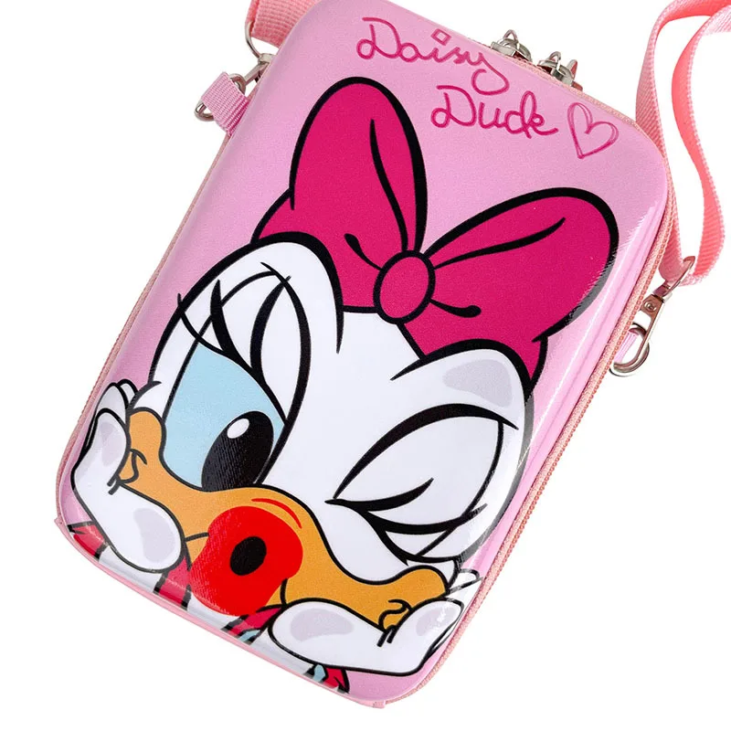 Bolsa quadrada pequena miniso-disney para crianças, bolsa de moedas pai-filho, mensageiro de um ombro, bolsa para meninas, fofa