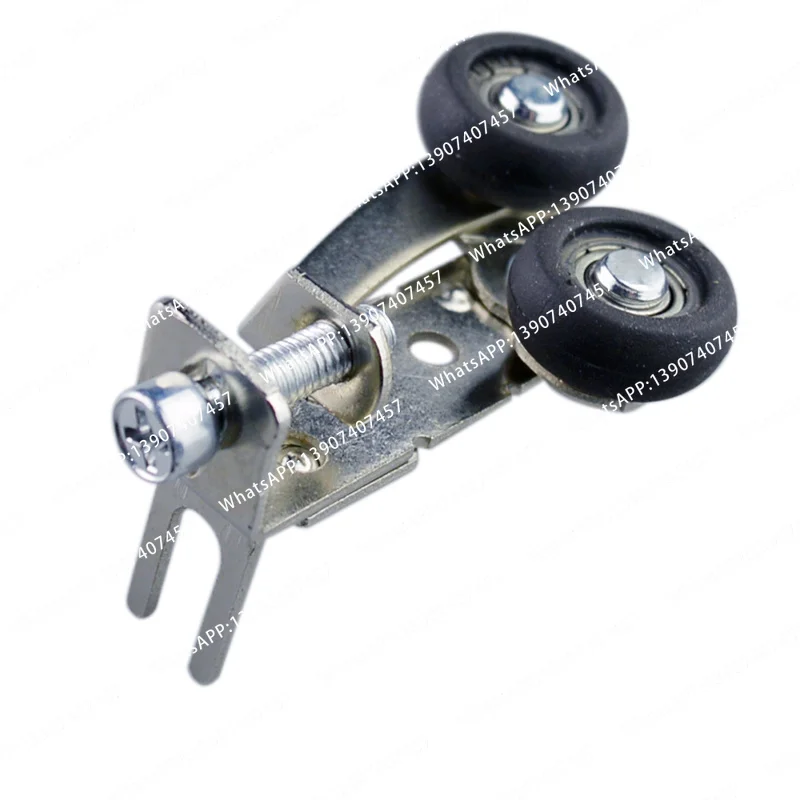 4PCS/Set Sliding Wardrobe Door Roller Mirror Door Roller Adjustable 32-44mm Rubber Wheel