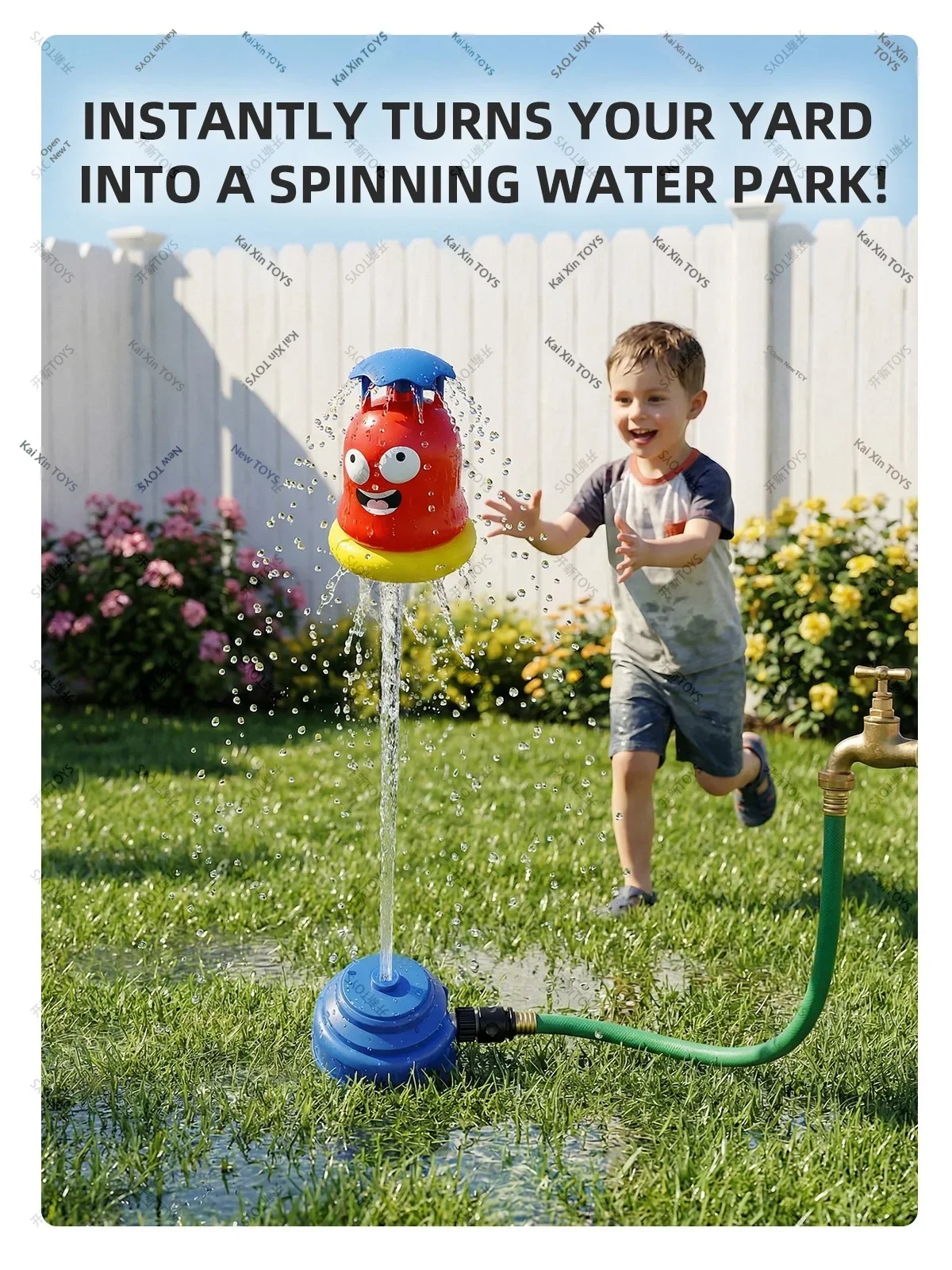 Outdoor Water Jet Baseball Toys Summer Backyard Parent-Child Water Play Game
