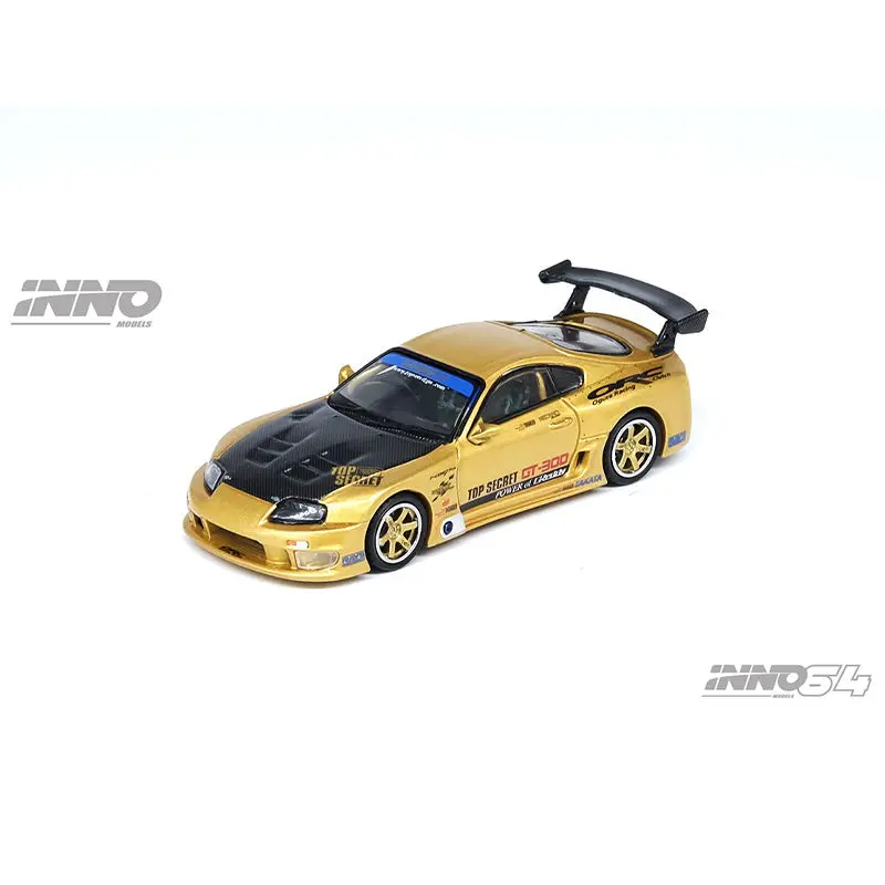 

Spot INNO1:64 Toyota SUPRA A80 GT300 Kazuhiko Nagata Gold Alloy Car Model