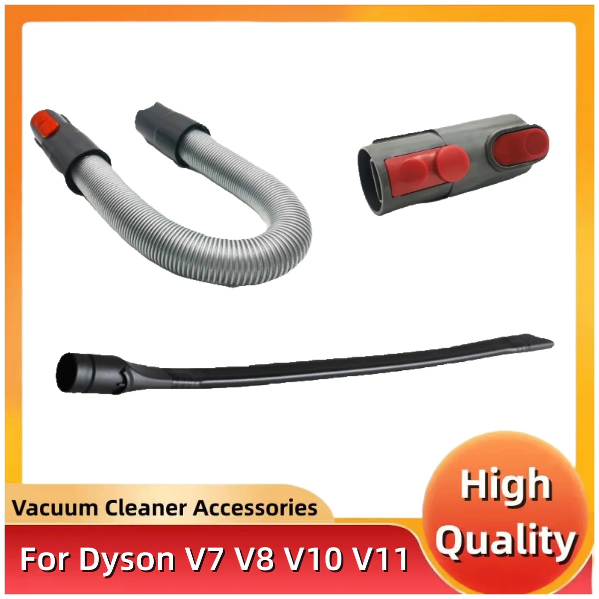 Flexible Crevice Tool Adapter Hose Kit for Dyson V8 V10 V7 V11 V12 V15 Vacuum Cleaner for As a Connection and Extension