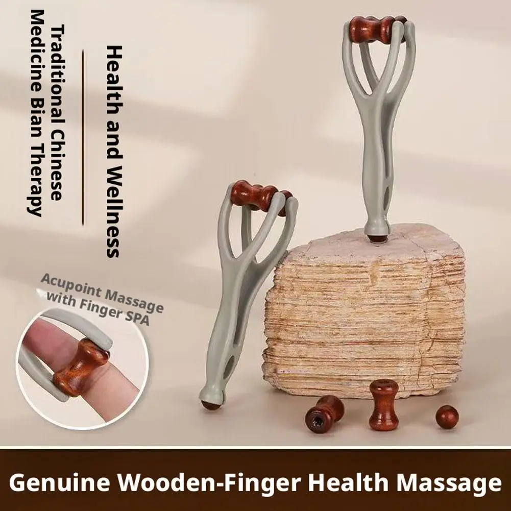 Finger Massager Dual-Row Roller Design Easy Use Relieve Finger Fatigue Promote Blood Circulation Portable Roller Finger Massager