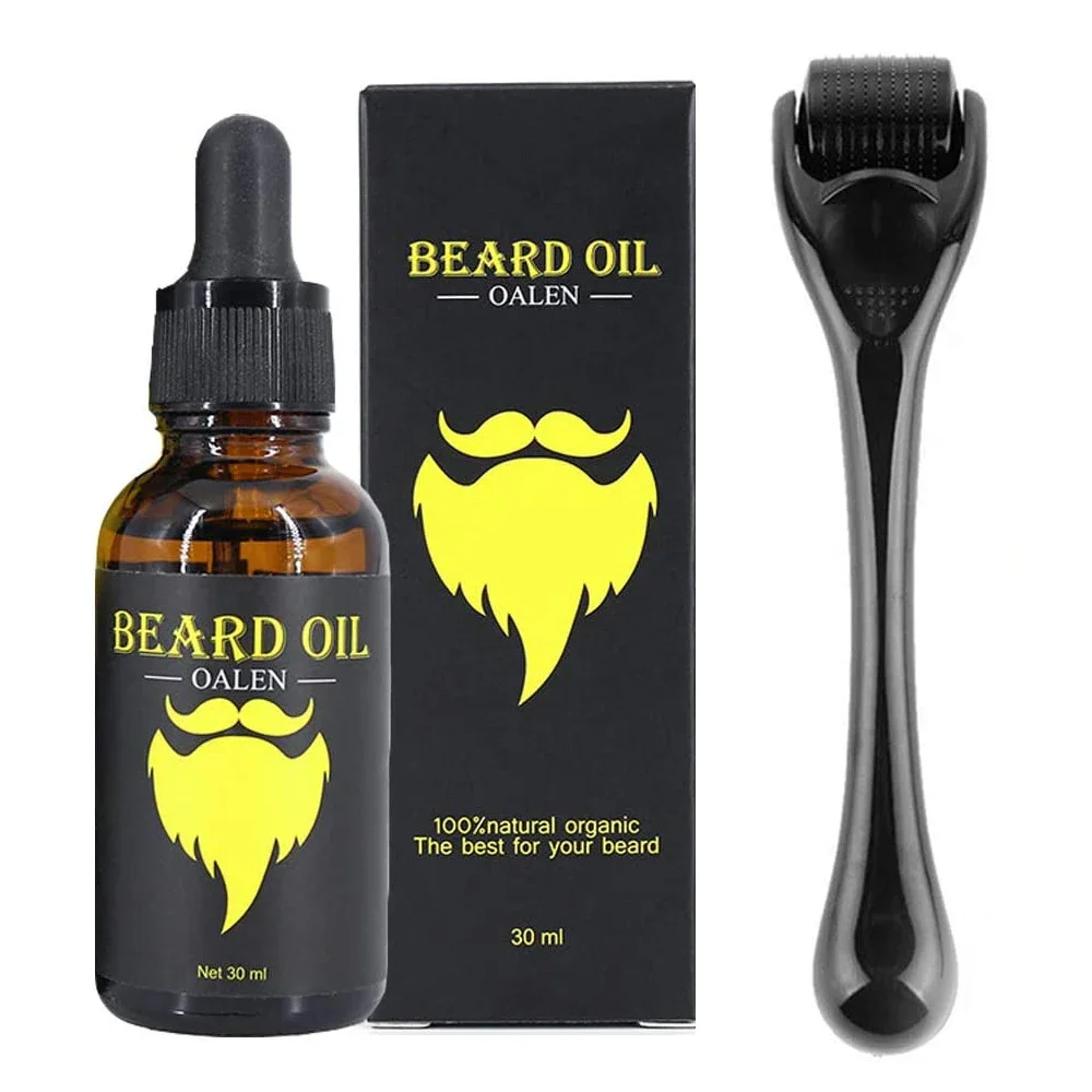 

Beard Growth Kit Facial Hair Growth Enhancer Set Beard Nourishing Growth Essential Oil Facial Beard Care