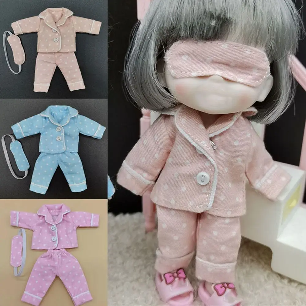 5 Colors for 1/12BJD  for ob11 obitsu 11  Pajamas New Cute Clothes 1/111/12  Clothes Sleep Clothes