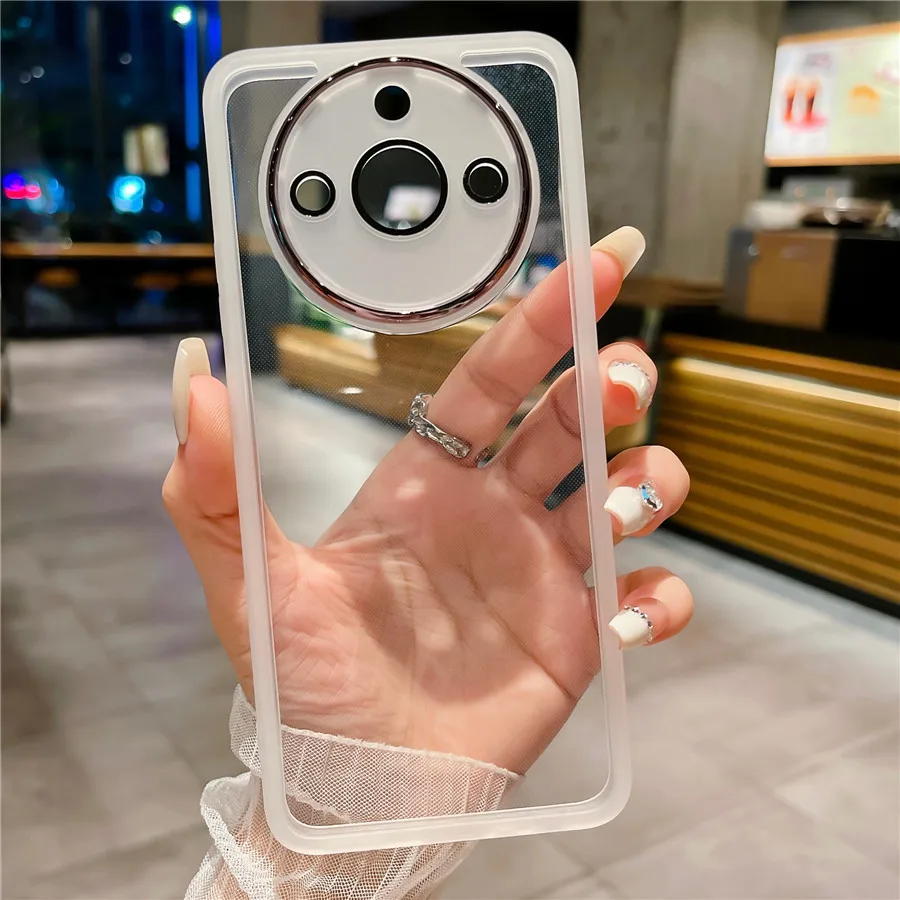 Farbe klar Telefon hülle für Oppo Reno 5 6 7 8 10 11 11f finden x3 x5 lite x6 x7 Realme 10 11 Pro plus Soft Lens Cover Rücken taschen