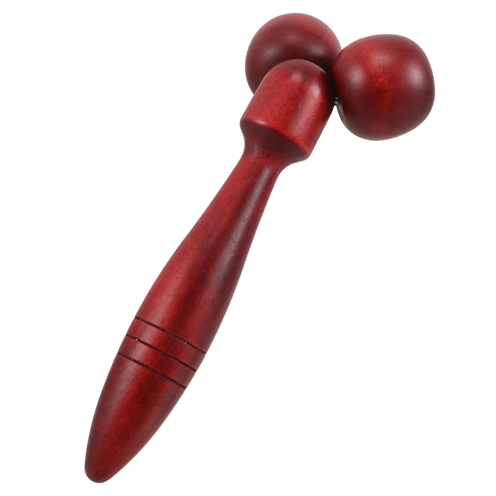 

Facial Massager Large Size Wooden Dual Wheel Roller for Face Neck Beauty Instrument Hand Massager Muscle Relaxation Tool Manual