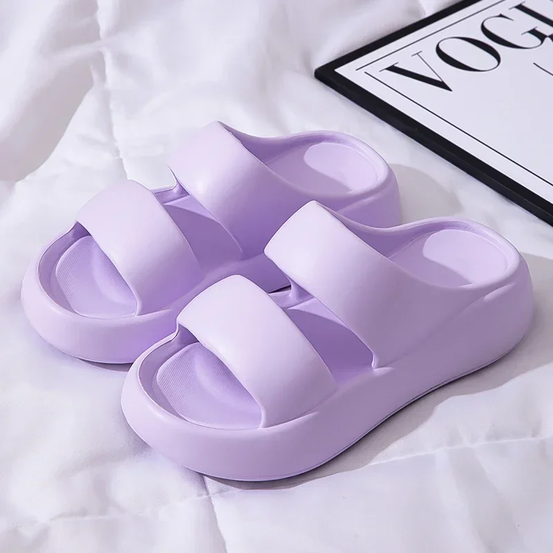 

Eva Cloud Slippers Women Summer 2025 Thick Platform Soft Sole Outdoor Slides Woman Beach Casual Slip On Sandals Shoes