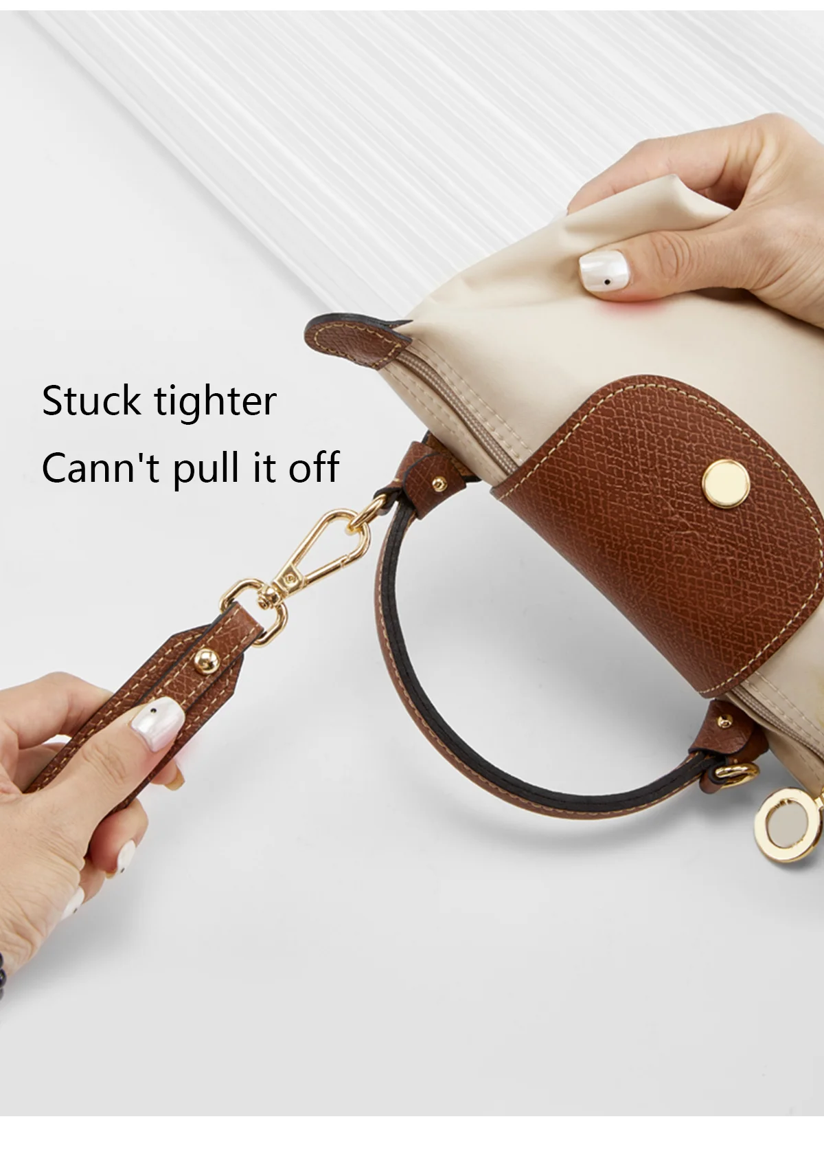 Shoulder Strap For Longchamp Mini Pouch Handbag Slung Bag Shoulder Strap Bag Belt Without Punching Modification Bag Accessories