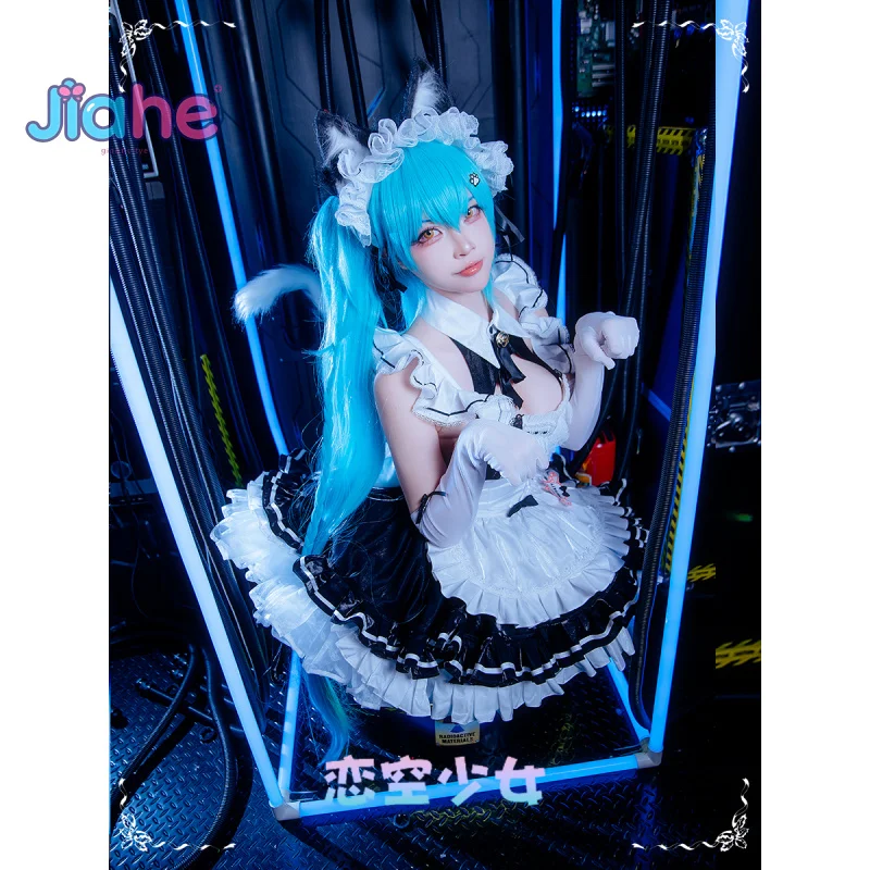 Juego NIKKE: disfraz de Cosplay de la diosa de la victoria, vestido de sirvienta dulce de Halloween, uniforme de Lolita para mujer, conjunto de accesorios