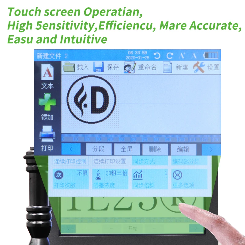 50 مللي متر يده النافثة للحبر بندقية مع 2 خرطوشة التجفيف السريع ل QR الباركود دفعة رقم الشعار تاريخ انتهاء الصلاحية آلة ترميز التسمية