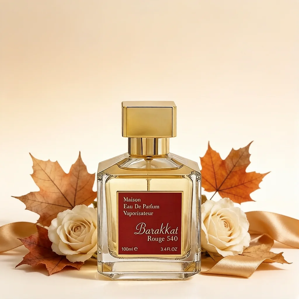 Barakkat Rouge 540 Eau de Parfum, Amber Woody Floral Scent, Long Lasting Luxury Unisex Perfume for Daily Wear & Gifting