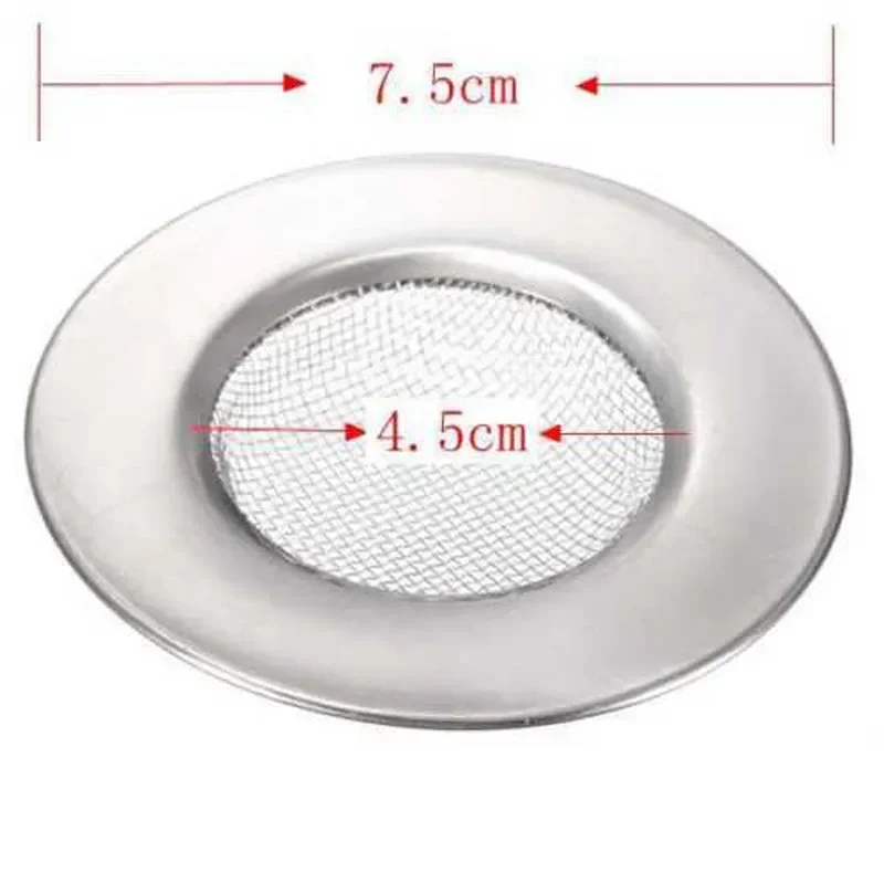 Stainless steel bathtub hair catcher water trap kitchen metal sink filter floor drain plug shower drain hole filter