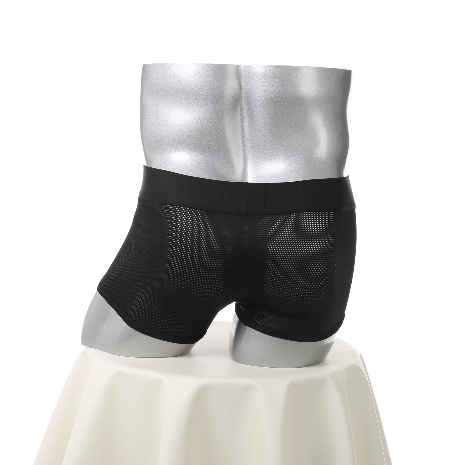 Netz-Boxershorts Sexy Bulge Penis Pouch Herren Unterwäsche Boxershorts Unterhosen Slips Cueca Hombre Boxershorts – Detail 12