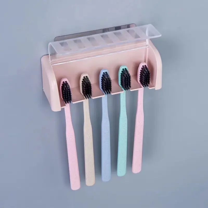 Toothbrush Holder, Storage Rack, Household Non Perforated Bathroom Toothbrush Holder, Dustproof and Waterproof Toothbrush Holder