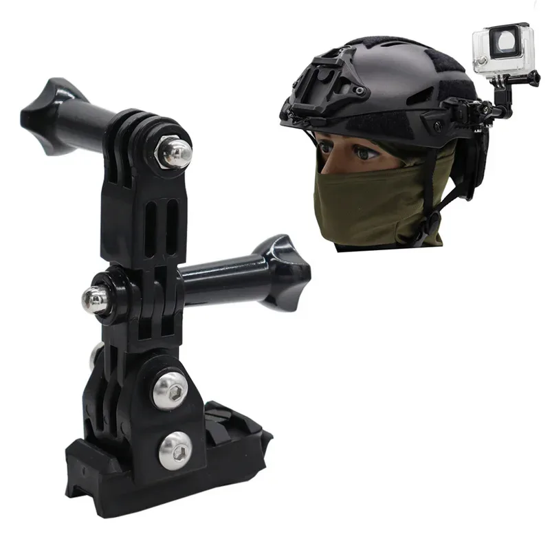 

Многоугольное регулируемое нейлоновое тактическое крепление для камеры на шлеме, боковая направляющая ARC, фиксированное крепление для экшн-камеры Gopro HD Hero 1-5