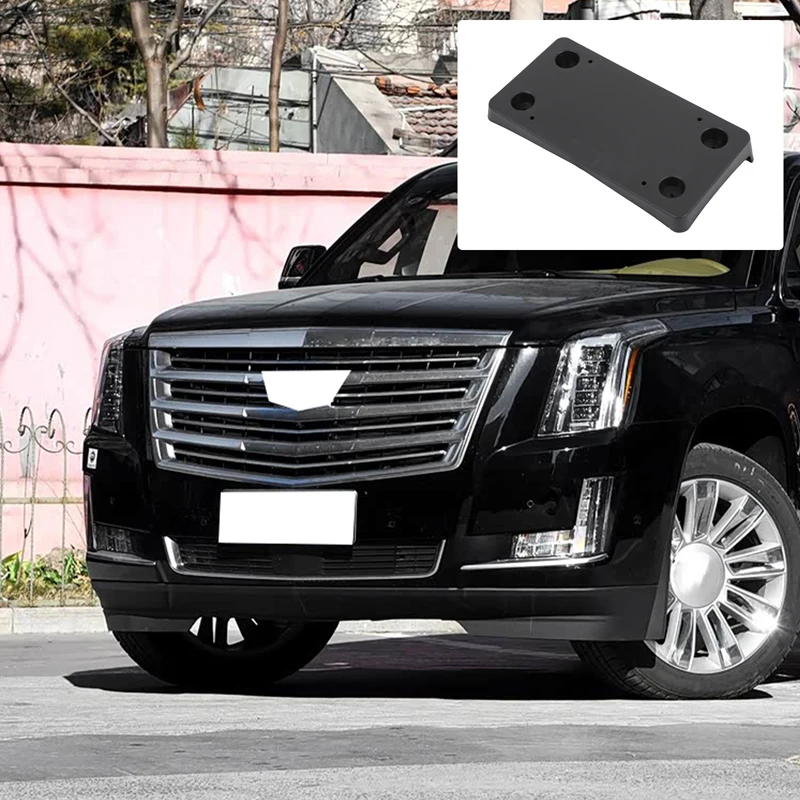 1Pcs ABS For Cadillac Escalade ESV 2015-2020  Car Front License Plate Bracket Modification Accessories OE:GM1068205 /23158734