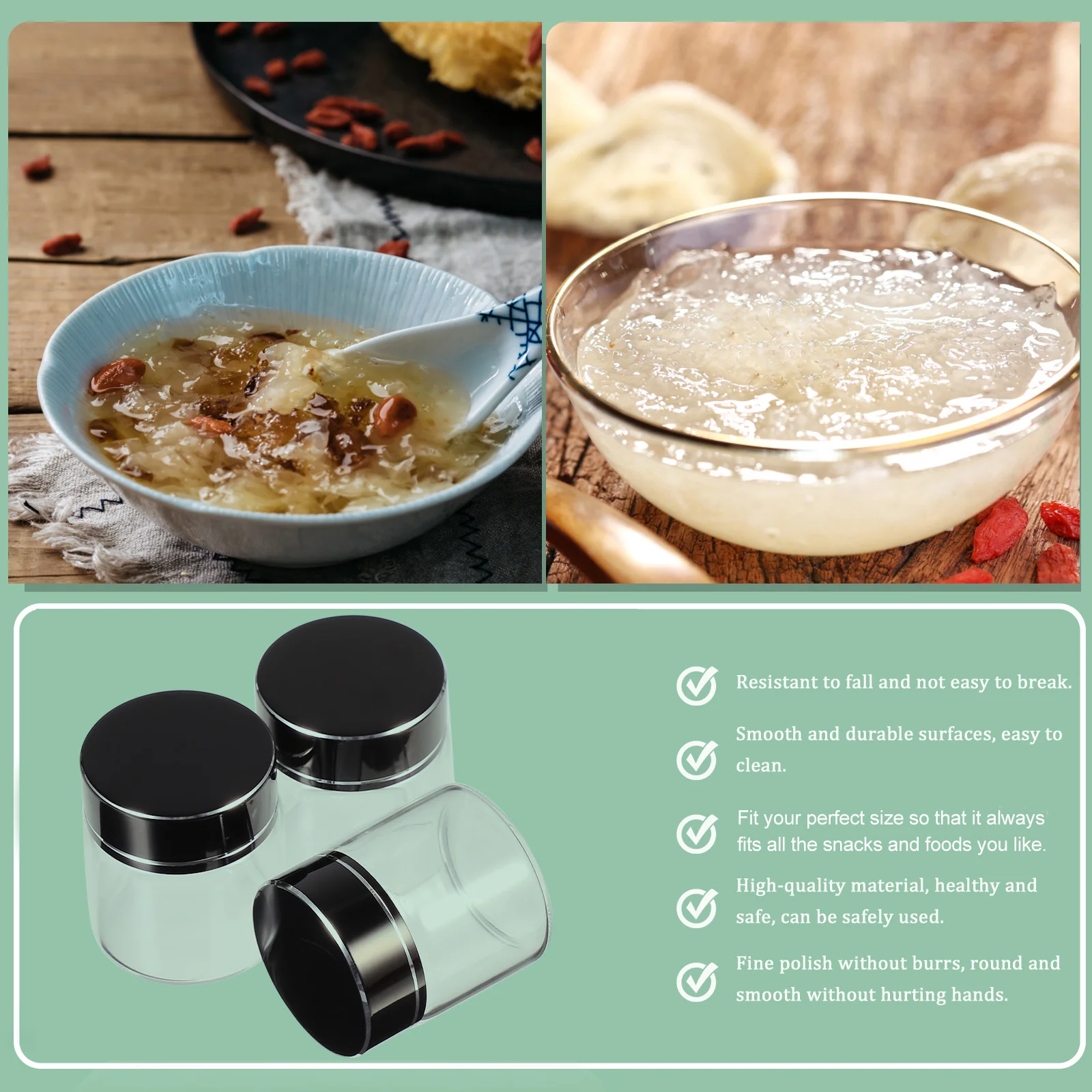 

20 Pcs Refillable Empty Bottles Tea Storage Sample Containers Capsule Glass with Seasoning