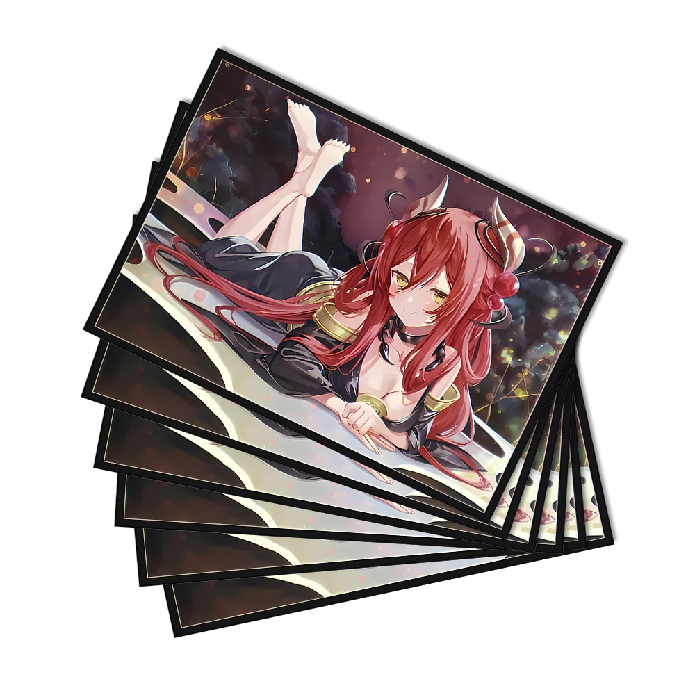 60PCS 62X89mm Anime Card Sleeves Traptrix Rafflesia Traptrix Allomerus Board Game Trading Card Protector for YGO