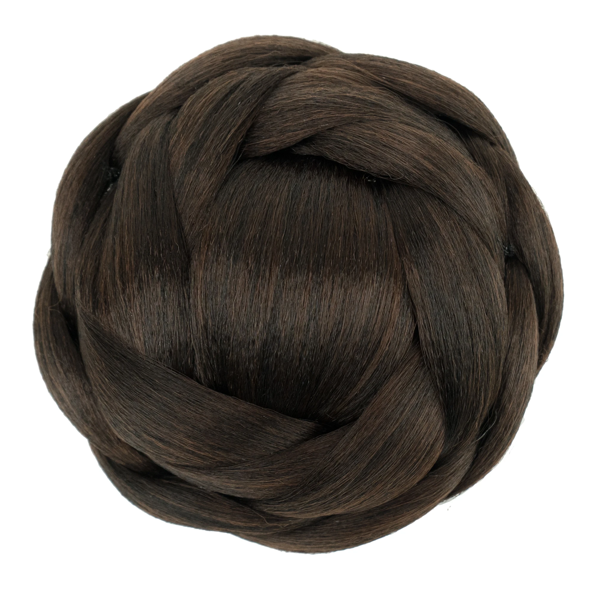 Soowee Big Size Synthetic Hairpieces Braided Chignon Black Brown Fake Hair Buns for Women Bun Cover Scrunchies Hair Cover