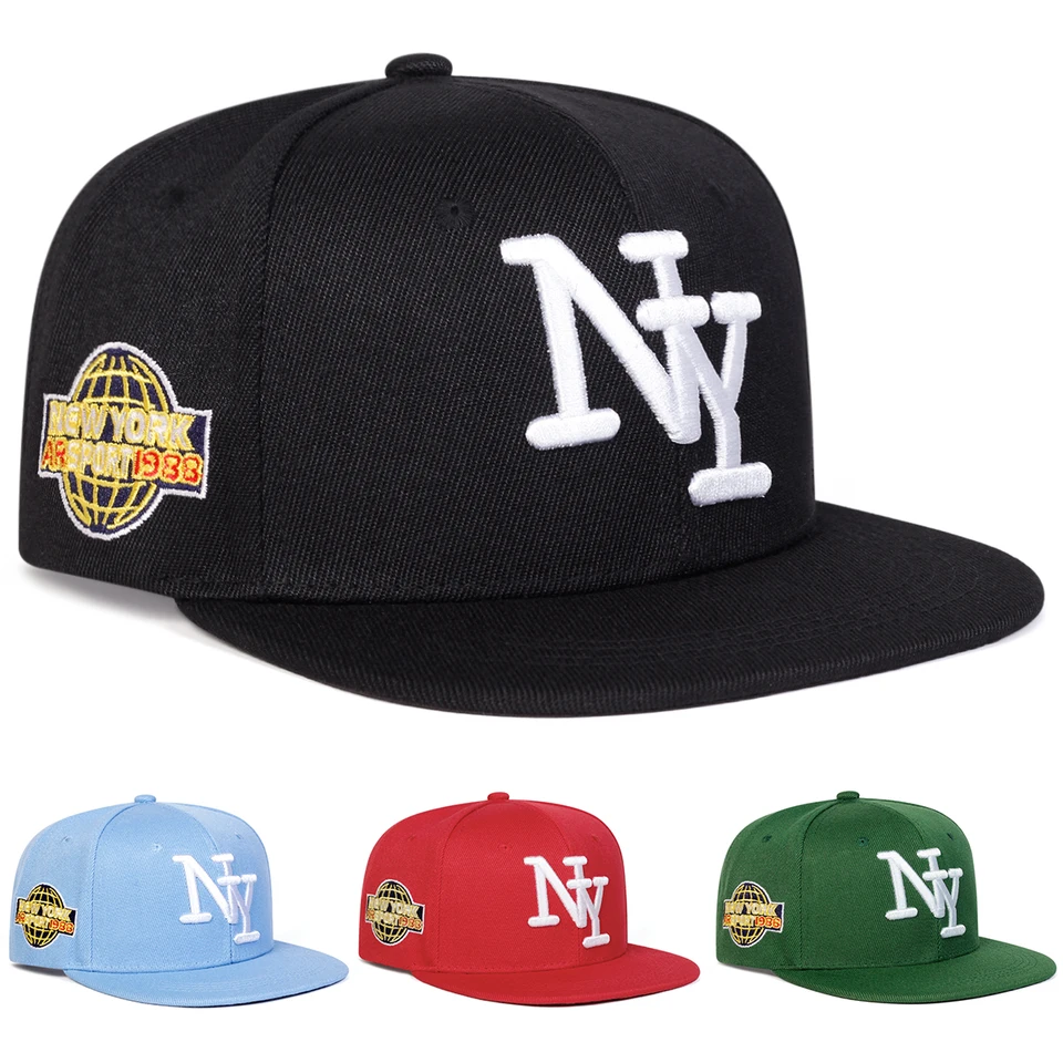 Unisex NY Letter Embroidery Hip-hop Hats Spring and Autumn Outdoor