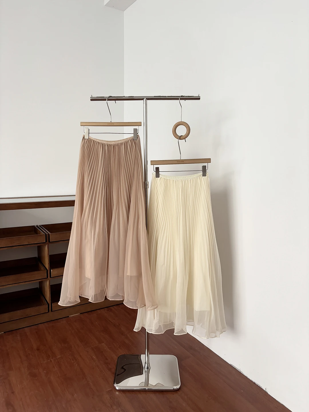 

Elegant High Waist Mesh Half Skirt Women's Summer Fashion Fish Tail Midi Skirt Elastic Waist Super Fairy Apricot Wrap Skirt