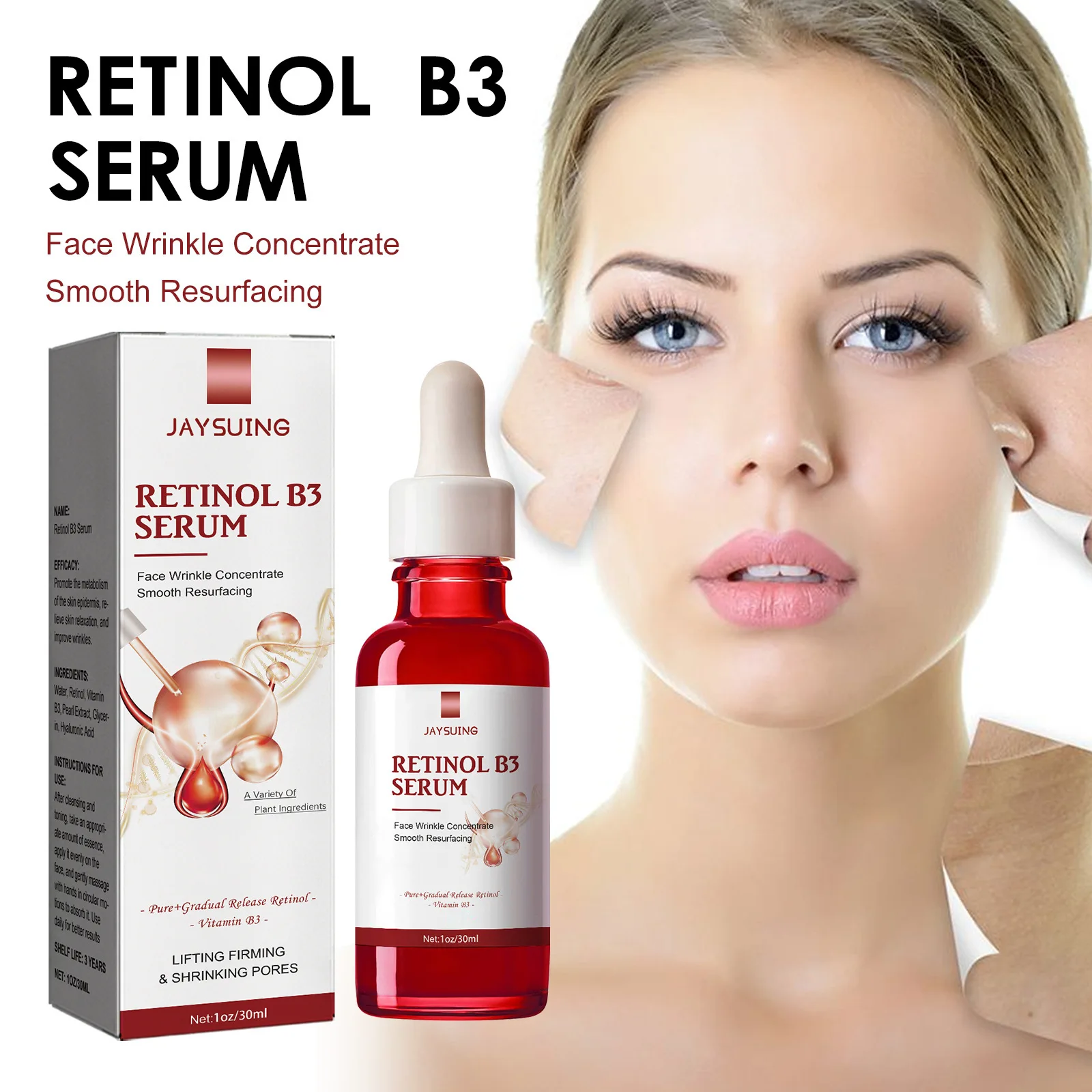 Retinol Facial Essence Fades Fine Lines, Firms Skin, Hydrates, Anti-Wrinkle Essence