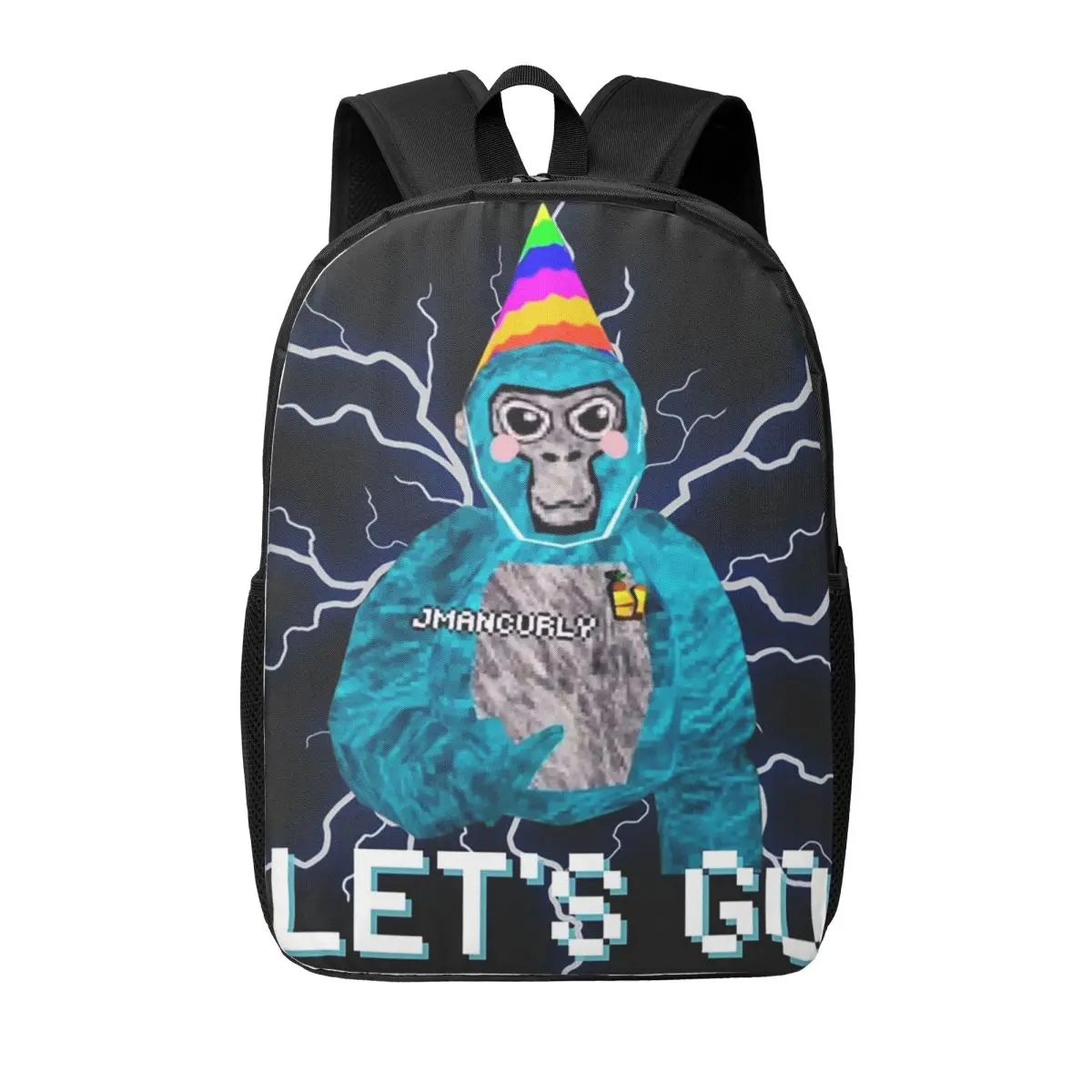 gorilla-tag-jmancurly-monke-merch-mulher-mochilas-meninos-meninas-bookbag-estudantes-sacos-de-escola-portabilidade-bolsa-de-ombro