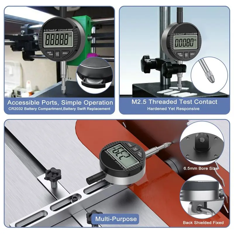AB08-For Testing Digital Dial Indicator Gauge With 0.01Mm/0.0005