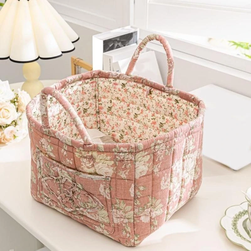 

Vintage Laundry Storage Bag Foldable Spacious Polyester Hamper For Home Decors