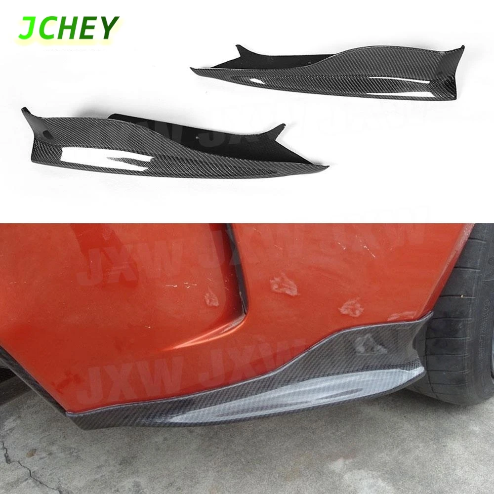 

JCHEY Car Rear Bumper Lip Diffuser Splitters For BMW 1 Series 1M E82 M Coupe 2011 - 2013 Cupwings Carbon Fiber