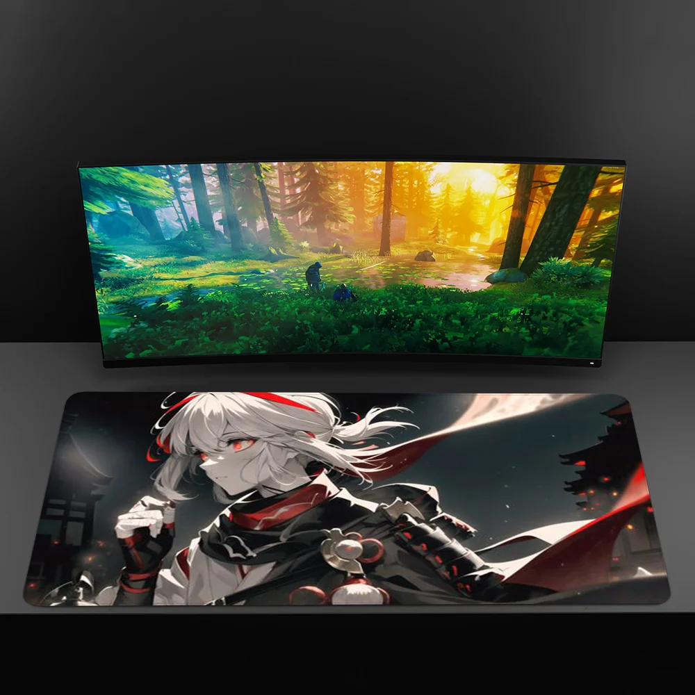 G-Genshin Impact K-Kaedehara K-Kazuha Mousepad New Arrivals Large Gaming Mousepad  XL XXL Gamer Mouse Pad Size For Keyboards Mat