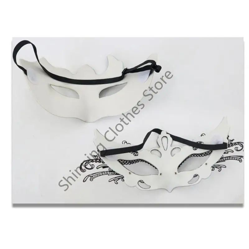 M68A 2 ชิ้นหน้ากากพลาสติกสำหรับคู่รักปาร์ตี้ Venetians Carnival อุปกรณ์เสริม