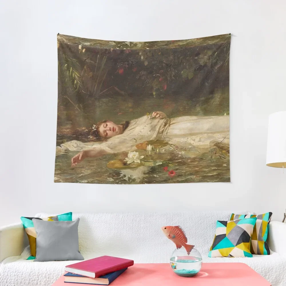 

Ophelia, Friedrich Wilhelm Theodor Heyser Tapestry Aesthetic Room Decors Room Decor For Girls Decorative Wall Tapestry