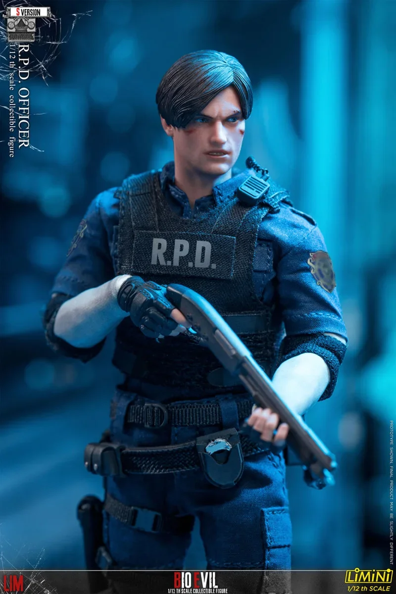 Limtoys Limini 1/12 Scale Collectible Figure Leon Kennedy Rpd Police Officer Dolls Full Set 6inch Men Soldier Action Figure Body