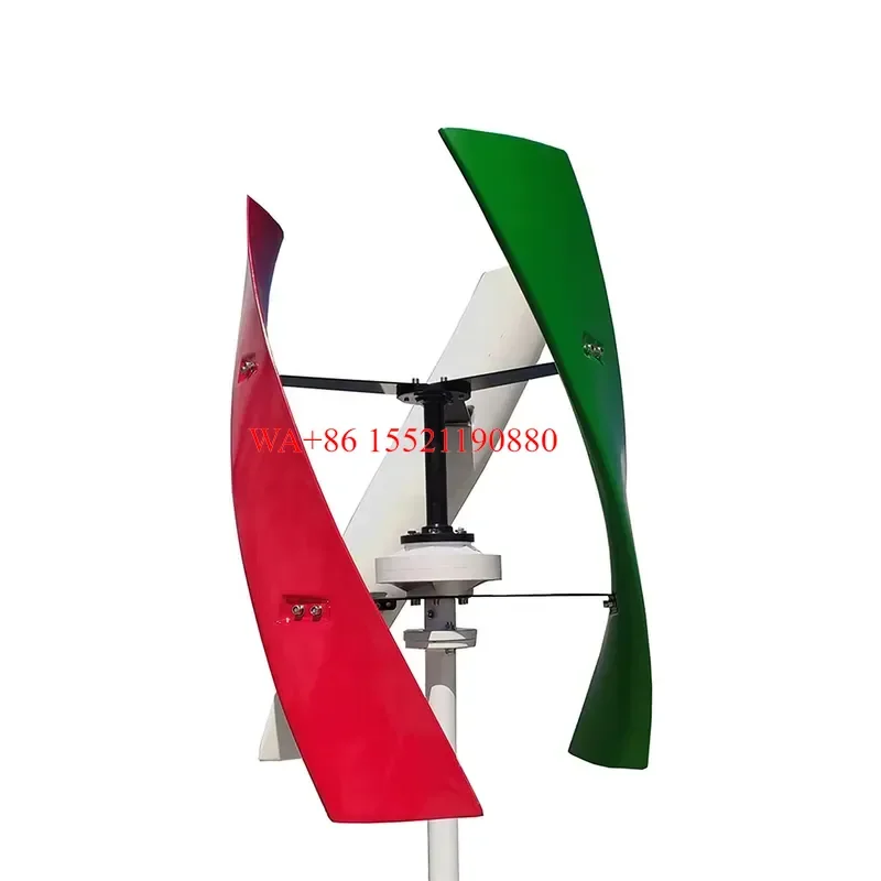 WMWMNU for 20kW 220V Vertical Axis Wind Turbine Generator System Grid Home Durable Low Noise High Efficiency 4m Rotor
