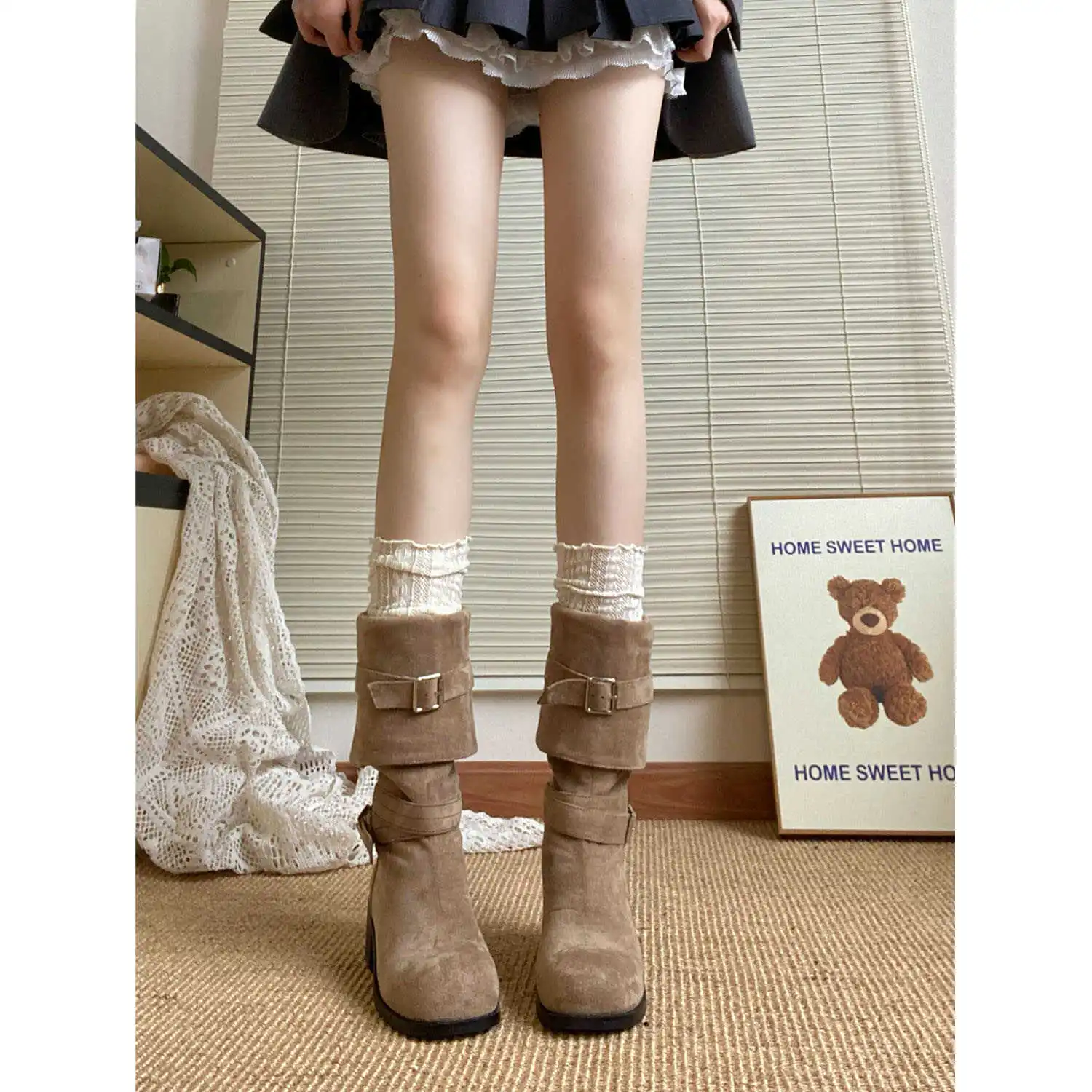 Women's Cowboy Boots Sexy Thigh High Heels High Sexy Luxury Designer Autumn Shoes Boots-Women Denim Over-the-Knee Fashion Summer