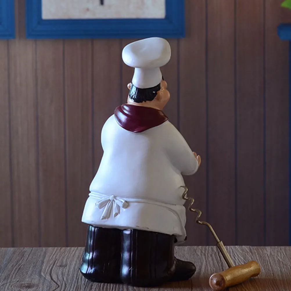 

Chef naments Sculpture Kitchen Decor Accessories Creative Statue Creative Chef nament Home Bar Cafe Tabletop Eco
