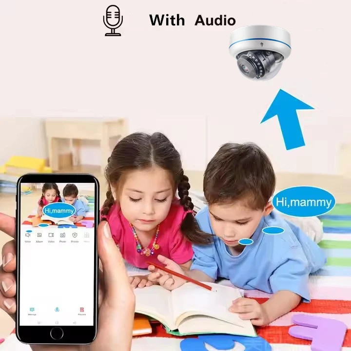 8MP 4K CMOS Sensor IP POE Metal Dome Camera System 8CH H.265 IP66 Waterproof Night Vision Wide Angle NVR Support