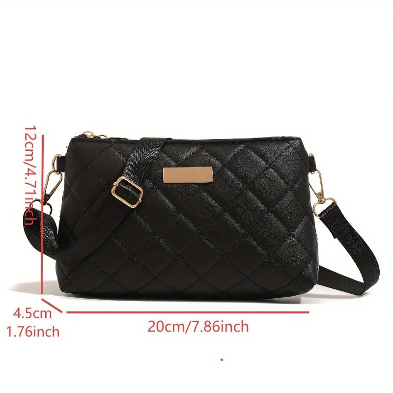 Nieuwe stijlvolle eenvoudige veelzijdige kleine vierkante tas effen kleur schoudertas modieuze prachtige kleine onderarmtas reizen